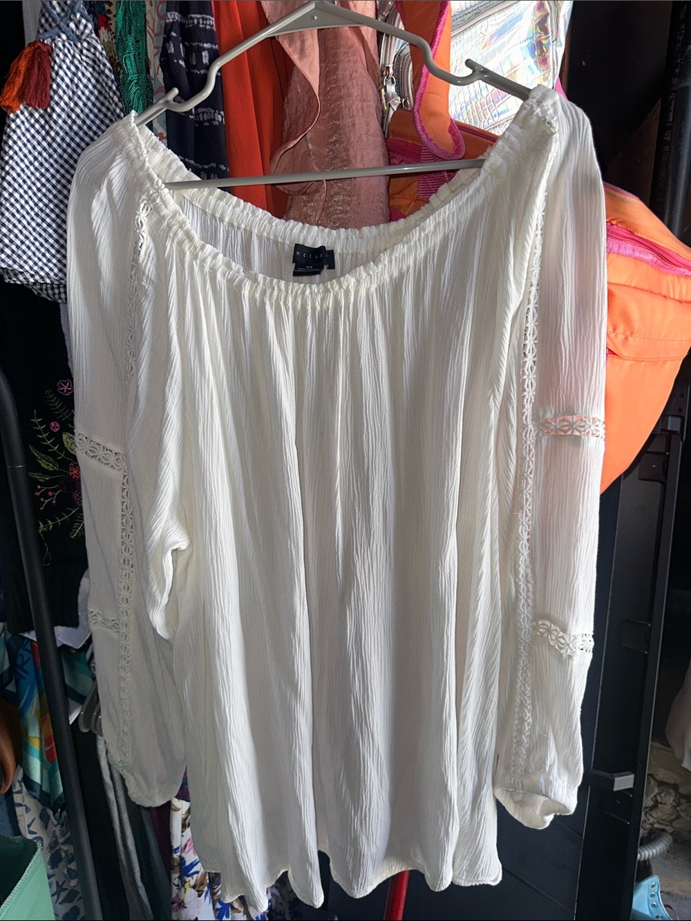 Sanctuary Off-Shoulder White Peasant Blouse